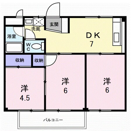 早津崎コーポの物件間取画像